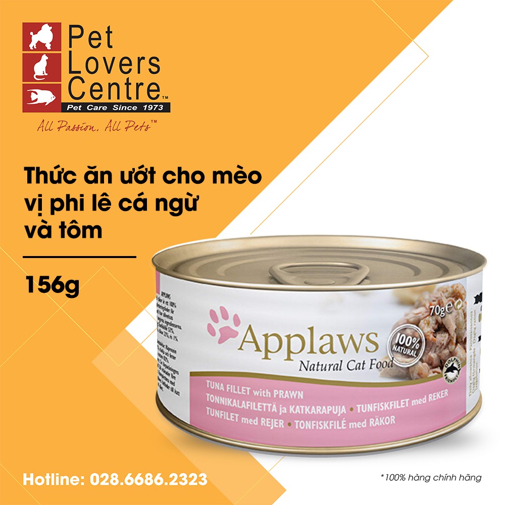 [10 vị] [156gam] Pate cho mèo APPLAWS TIN