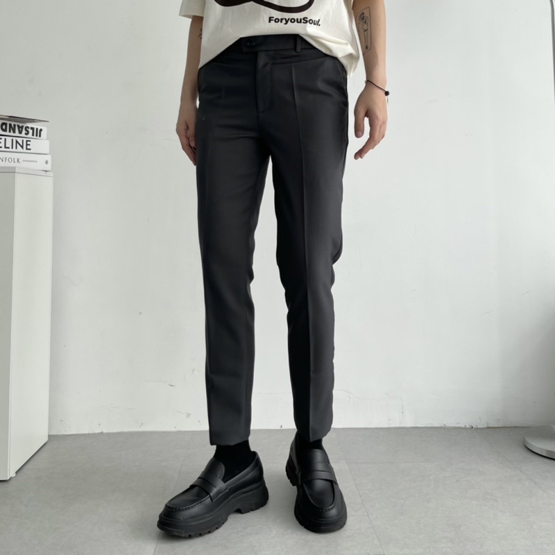 Quần tây xám basic