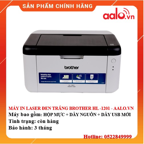 MÁY IN LASER ĐEN TRẮNG BROTHER HL -1201 ĐÃ QUA SỬ DỤNG - AALO.VN | BigBuy360 - bigbuy360.vn