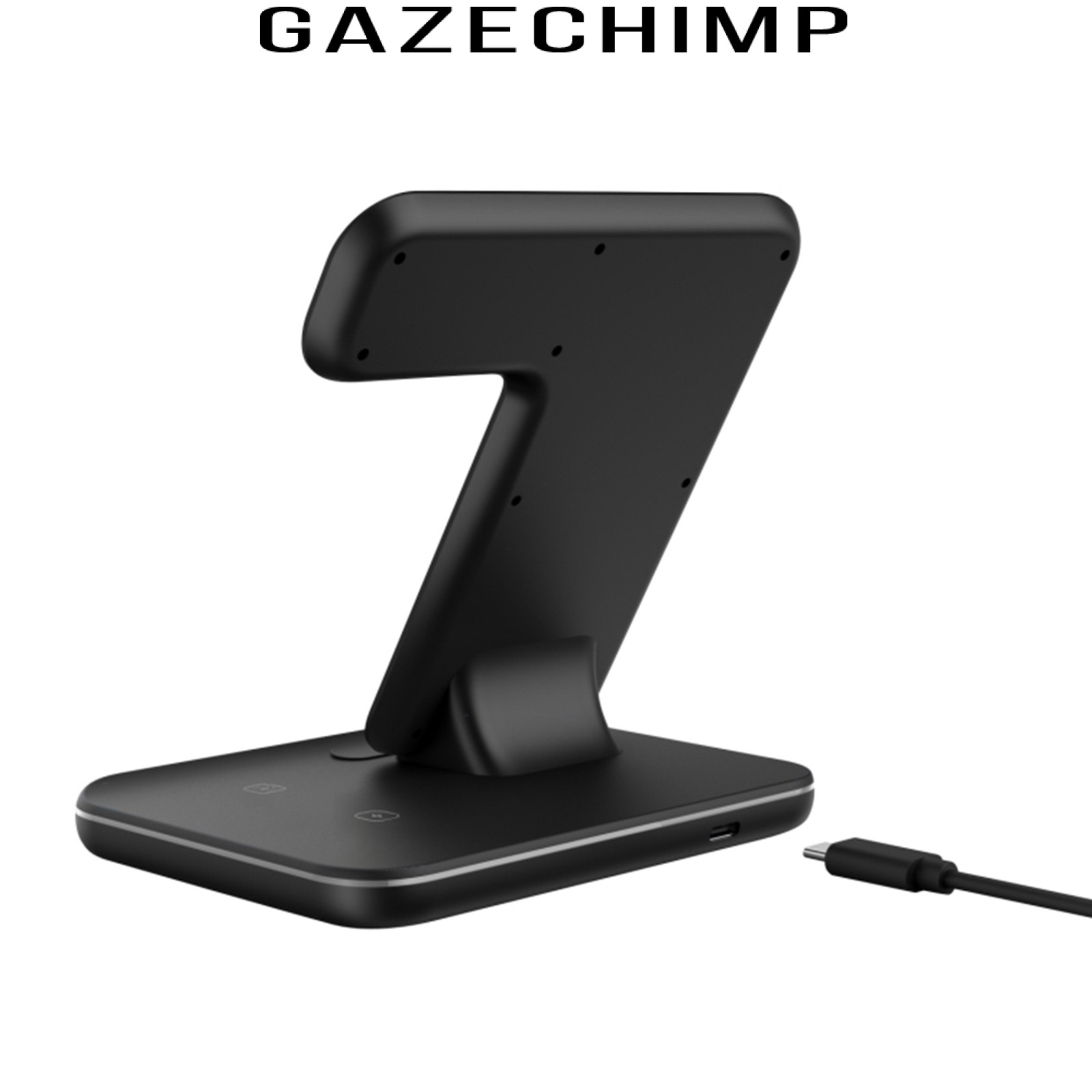 [GAZECHIMP] Wireless Charger 3 in 1 15W Qi Wireless Charging Station for iPhone SE/11 Pro/XS max/XR/X, Charging Pad for Airpods, for iWatch Series 6/SE/5/4/3/2