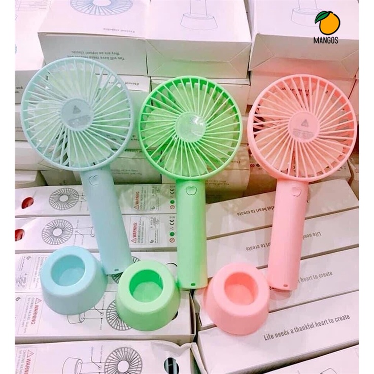 Quạt mini cầm tay để bàn 3 chế độ gió - Mango_Ovil