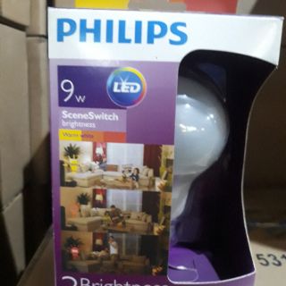Bóng đèn led phillips scene switch 9W 3 cấp độ sáng