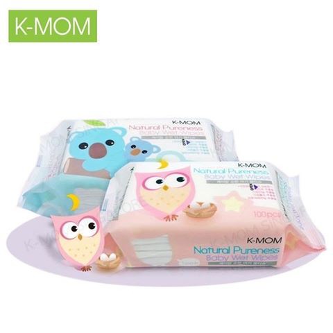 KHĂN ƯỚT KHÔNG MÙI KMOM HÀN QUỐC 100 TỜ