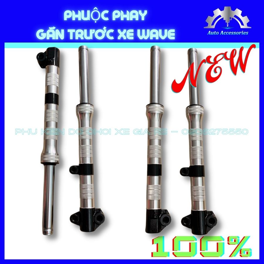 Phuộc Trước Phay Thái, Phuộc Trước Wave110 Wave Lớn Wave RSX lắp đặt như ZIn, Phay đẹp sắc nét, chuẩn chỉ