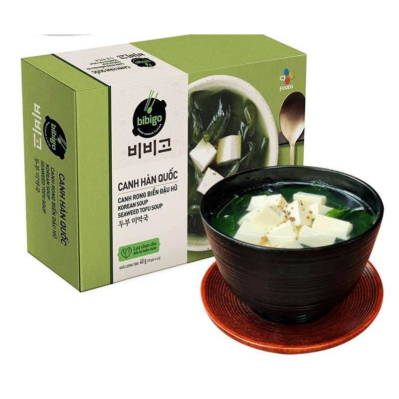 Canh Rong Biển/Canh Tương Đậu Hũ Hàn Quốc CJ Foods Bibigo Hộp 10 Gói (4.3Gx10 gói nhỏ) - Nhập Khẩu Hàn Quốc | BigBuy360 - bigbuy360.vn