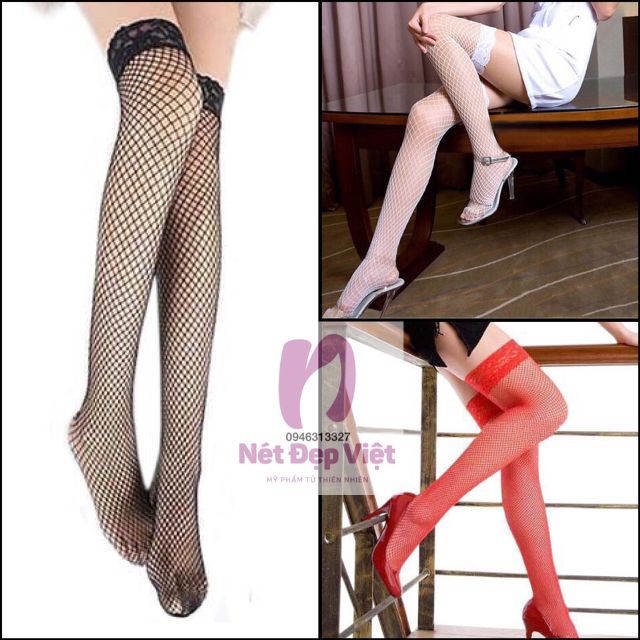 Tất lưới đùi siêu sexy