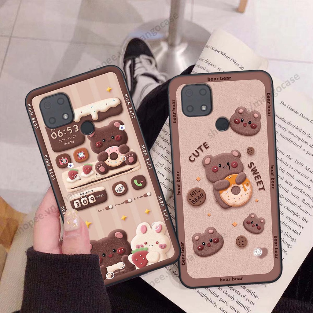 Ốp lưng Xiaomi Redmi 10C hình gấu, thỏ, đồng hồ cute dễ thương