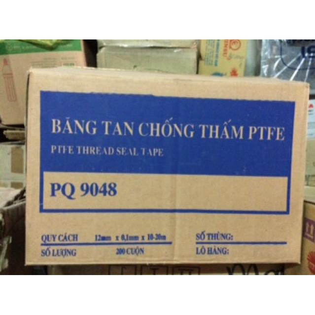 Băng tan nước dài 10 mét vỏ vàng PTFE (cao su non)