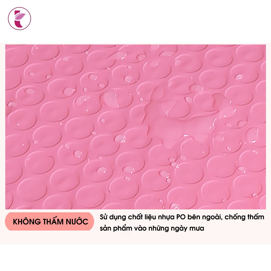 11x15cm - 50 Túi nilon Hồng Túi gói hàng chống sốc lót bóng khí niêm phong