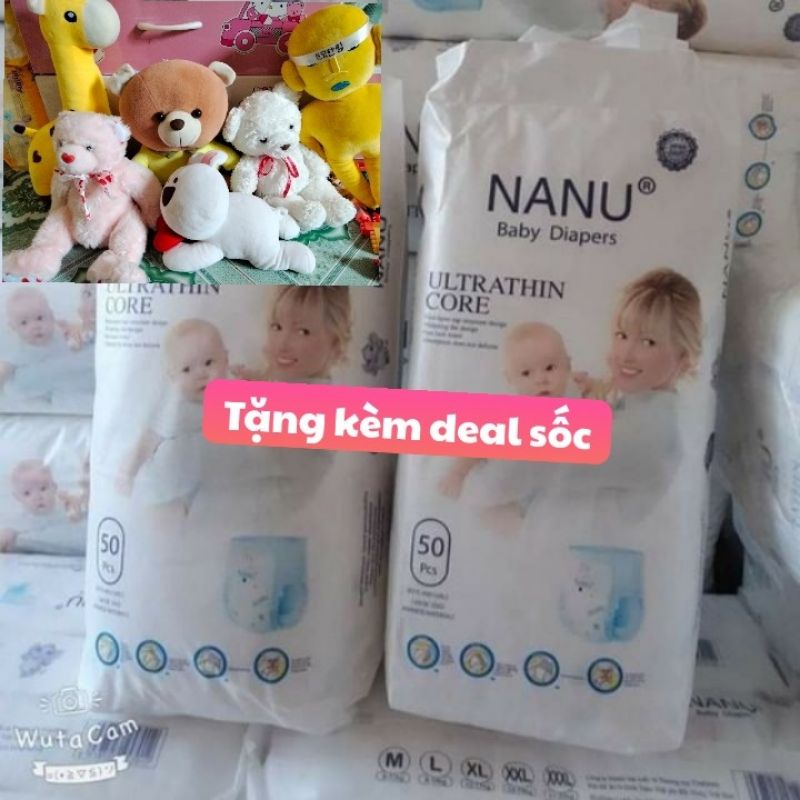 Tã quần / dán NANU baby mẫu mới M100/L100/XL100/XXL100/XXXL100