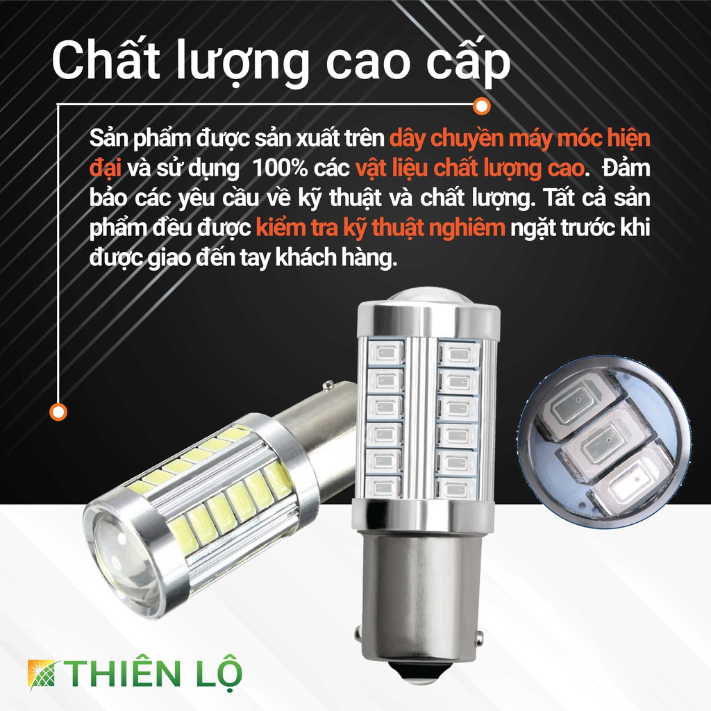 [GIÁ 2 ĐÈN][THẾ HỆ MỚI] Đèn led 1156 5730 33 SMD xi nhan demi đèn lùi Thiên Lộ cao cấp dành cho ô tô xe máy