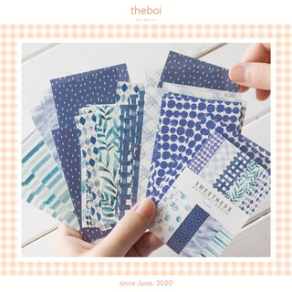 Set 50 Tờ Giấy Phong Cách Aesthetic Retro Trang Trí Sổ Bullet Journal