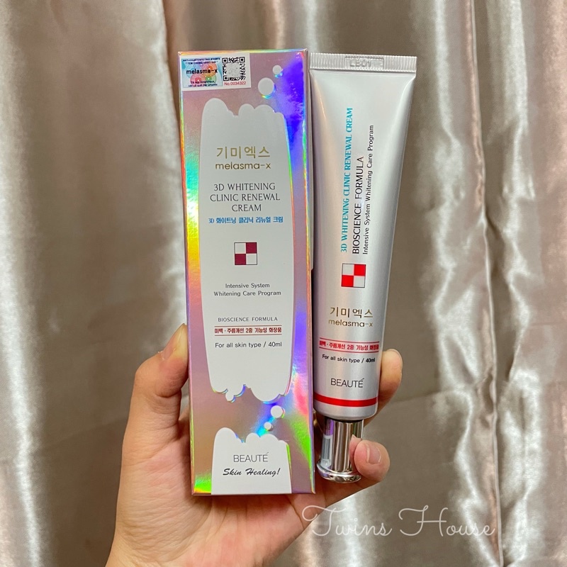 Kem Ngừa Nám Và Tàn Nhang Melasma-X 3D Whitening Clinic Cream