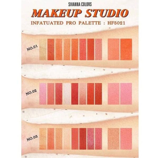 Bảng phấn mắt và má hồng Sivanna Colors Infatuated Pro Palette HF5021