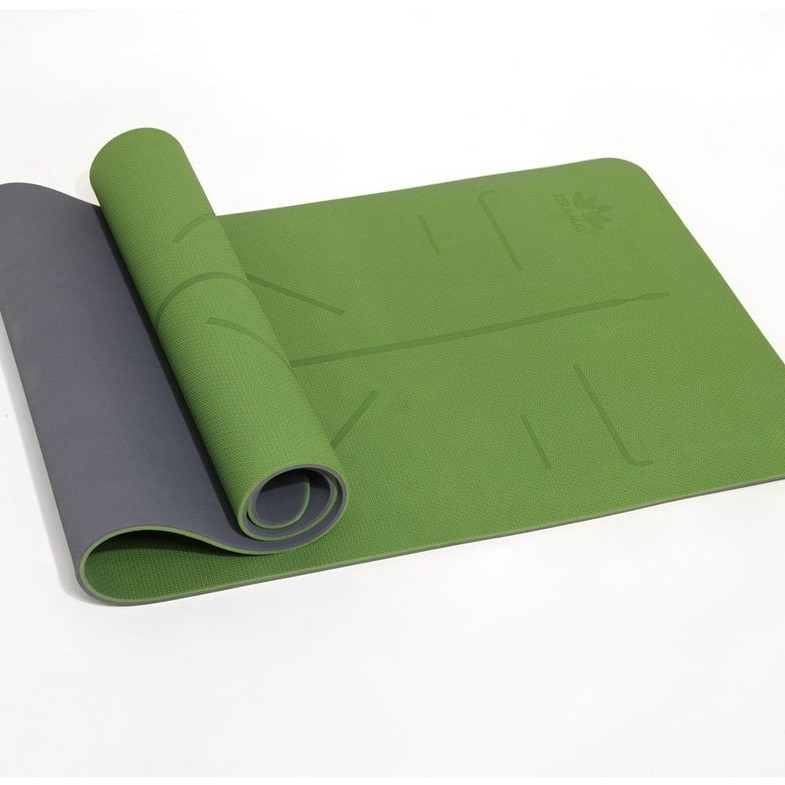 Thảm yoga định tuyến Zera Mat 6mm chất liệu cao su non, 2 lớp dày dặn, bám sàn, chống trượt