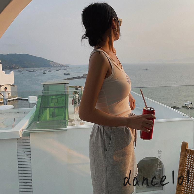 Áo Thun Ba Lỗ Cổ Tròn Thêu Chữ dance1o1