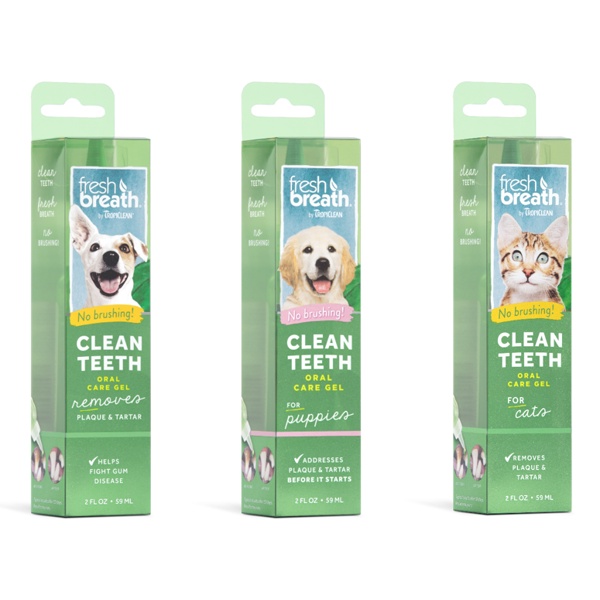 59ml - FRESH BREATH GEL LÀM SẠCH RĂNG MIỆNG CHO CHÓ MÈO - CLEAN TEETH ORAL CARE GEL