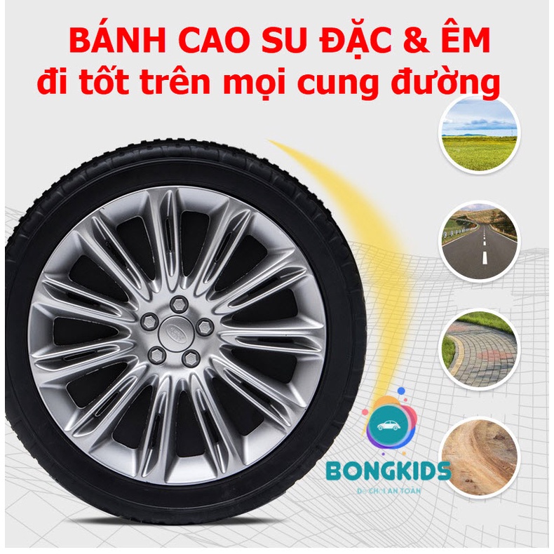 Xe ô tô điện trẻ em 2 chỗ rộng DKRR999🔥BH 12 THÁNG🔥ghế da, bánh cao su, bản quyền Range Rover, sơn tĩnh điện, tải 60kg