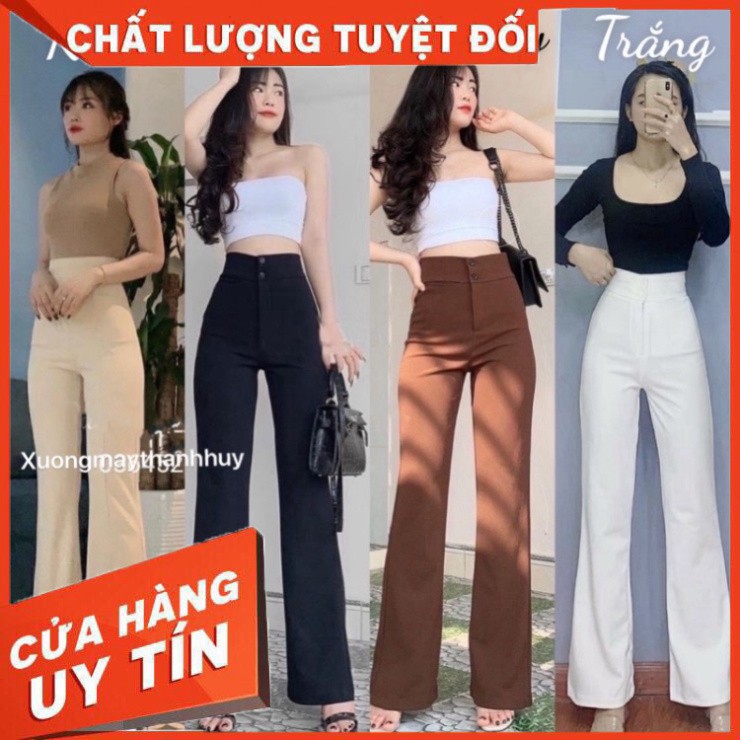 Quần loe công sở bigsize dài 1m, quần tây ống vảy tôn dáng, m501 - Hàng nhập khẩu