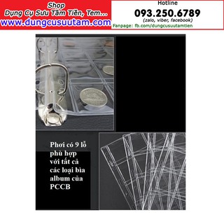 Combo 5 phơi đựng tiền xu ( mỗi phơi đựng được 20 xu)