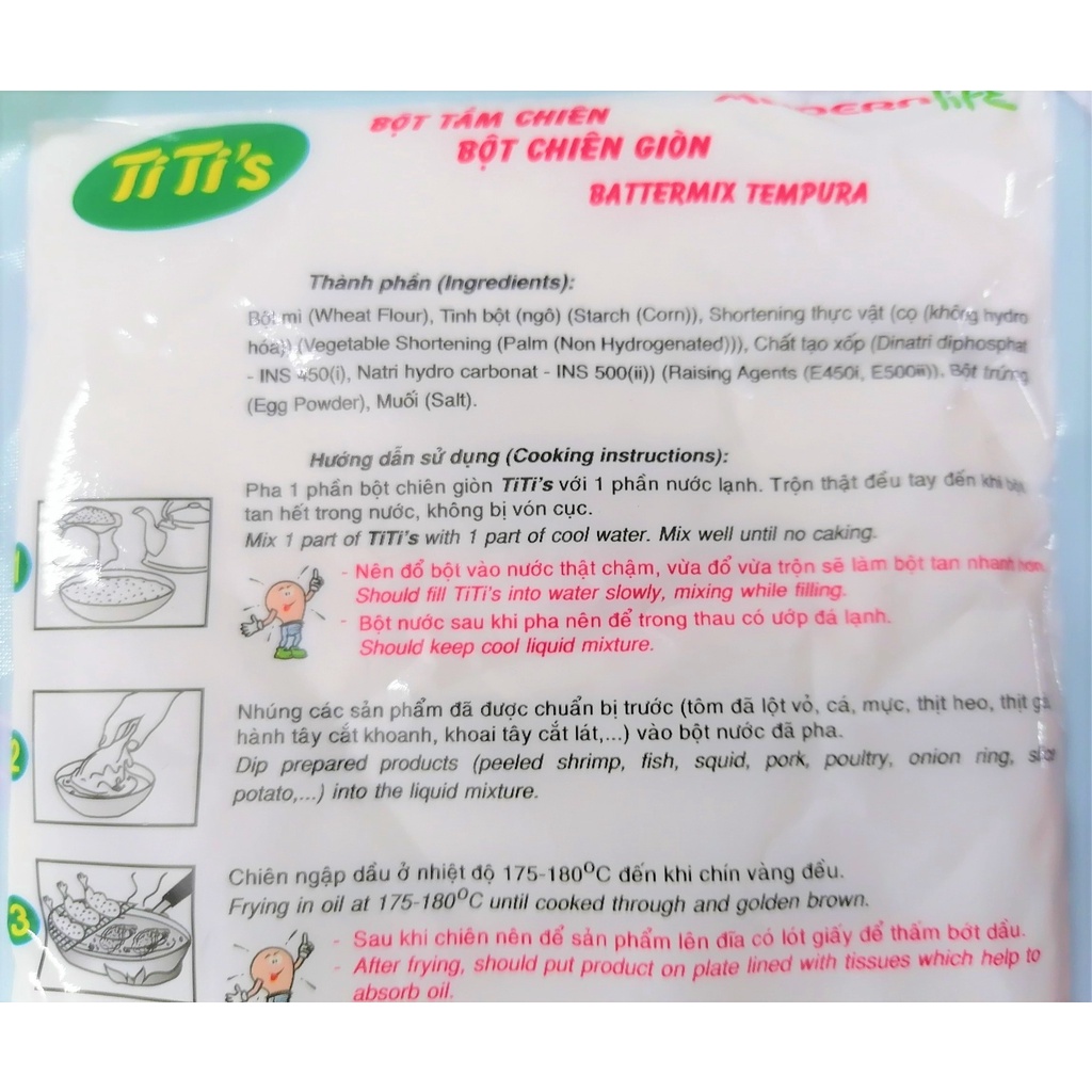 [150g] BỘT CHIÊN GIÒN [Thailand] TITI’S Battermix Tempura (nsm-hk)