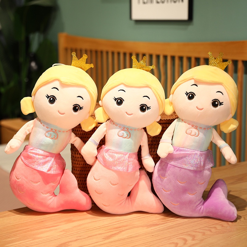 Nàng Tiên Cá Bông - Búp Bê - Gấu Bông Size 40cm Và 55cm