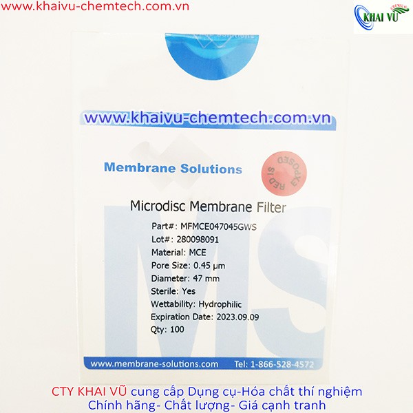 [Membrane Solution-Mỹ] Màng lọc vi sinh MCE 0.45um, phi 47mm (Hộp 100 cái)