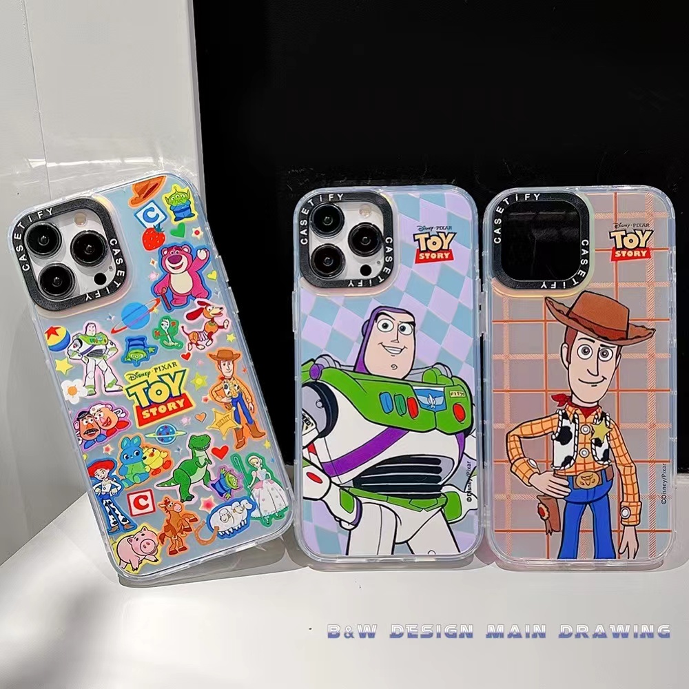 Ốp Điện Thoại Acrylic Dày Chống Sốc Hình Hoạt Hình Dễ Thương Cho iPhone 14 13 12 11 Pro MAX IX XS MAX XR
