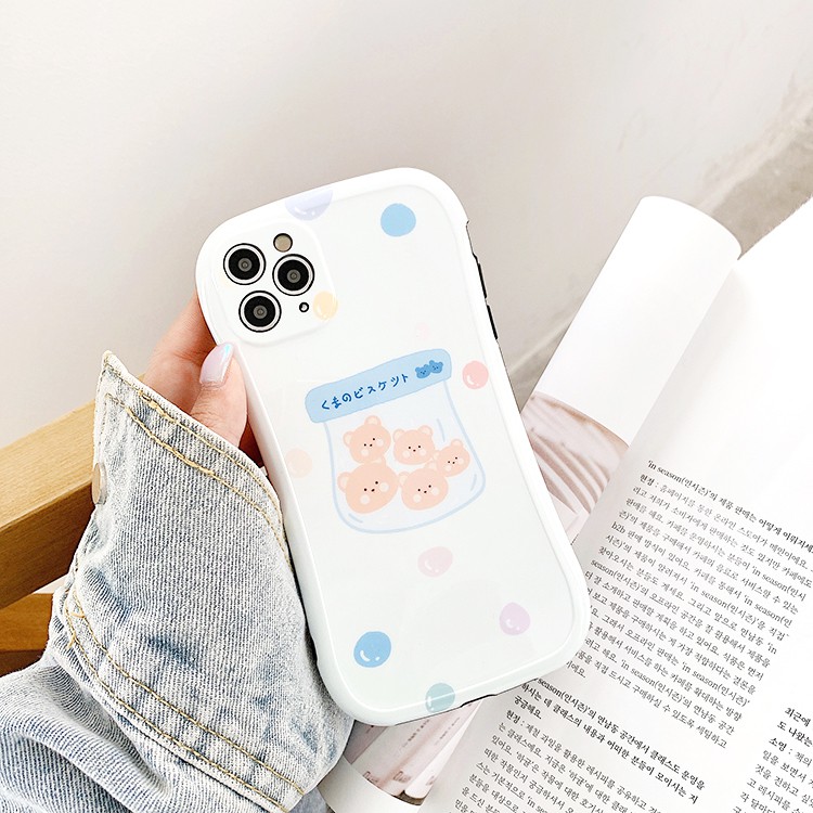 Ốp lưng iphone Bánh gấu IMD viền cong dày dặn 5/5s/6/6plus/6s/6splus/7/7plus/8/8plus/x/xr/xs/11/12/pro/max/plus/promax | BigBuy360 - bigbuy360.vn