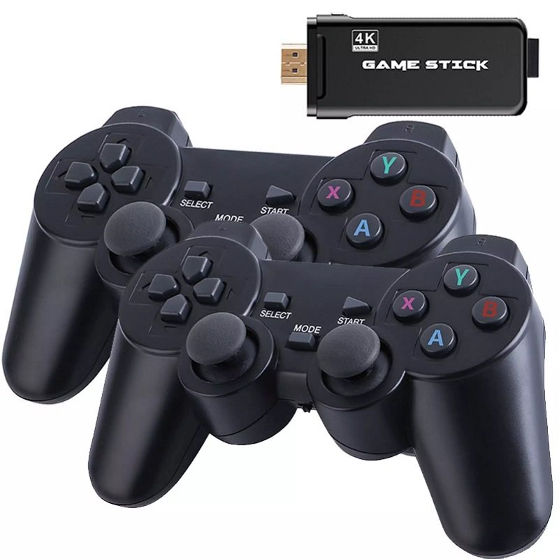 Máy Chơi Game 4 nút Game Stick 4k HDMI 4K Mới nguyên seal - Tặng Kèm Thẻ Nhớ TF 32G