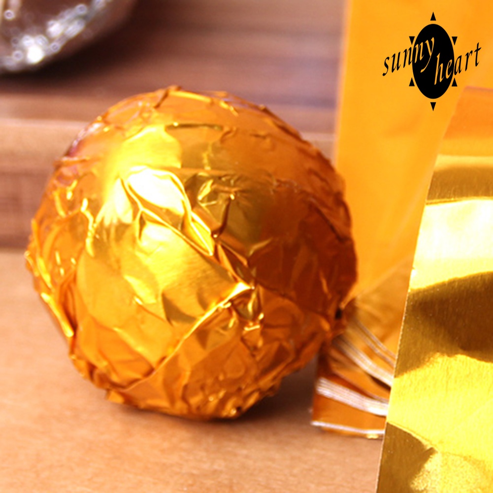 Set 100 Giấy Bạc Gói Kẹo/Socola 8cm