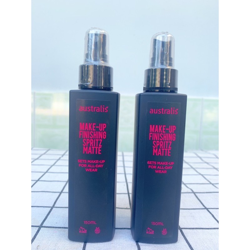Xịt Khóa Trang Điểm Lâu Trôi Lớp Nền- Australis- Xịt Khóa Nền Up Finishing Spritz Matte- 150ml | BigBuy360 - bigbuy360.vn