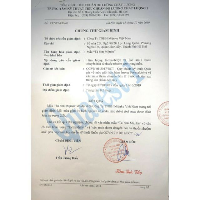 Bỉm quần mijuku 100 miếng 2 bì