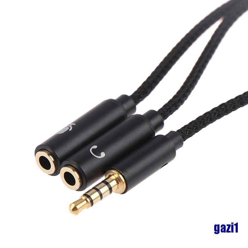 Đầu Chia Tai Nghe < Gazi1 > 3.5mm 1 Male Sang 2 Female Jack Mic Y