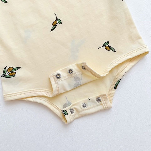 Bộ Áo Liền Quần Sát Nách Vải Cotton Thời Trang Mùa Hè Cho Bé Từ 0-2 Tuổi