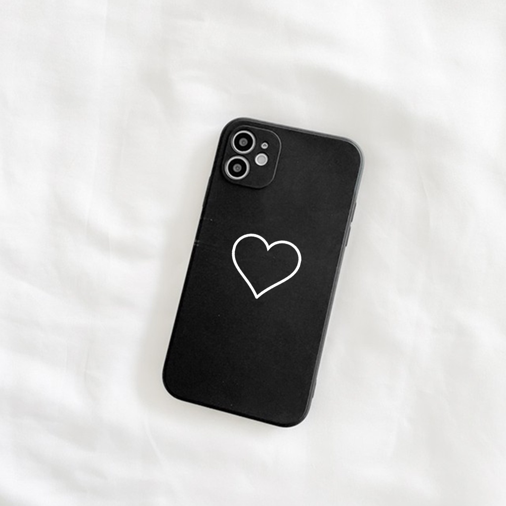 Ốp lưng iphone trái tim đơn giản chất liệu cao cấp ip 6S 6 7 plus 8 X XS Max XR 11 Pro max 12 12pro 12promax a134