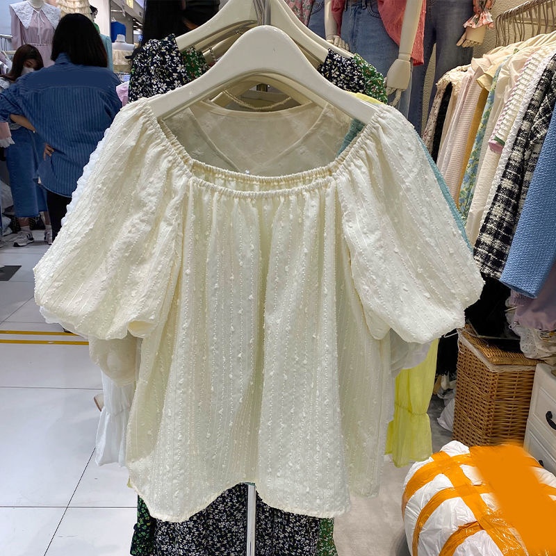 Áo Trễ Vai Tay Ngắn Dáng Rộng Thiết Kế Hợp Thời Trang