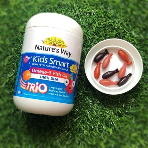 Kẹo Gum bổ sung omega3 Nature's Way Kids Smart Omega3 DHA Trio 180 viên