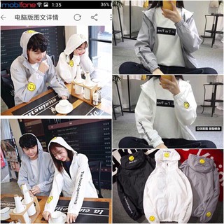 ÁO KHOÁC DÙ Sticker Mặt Cười