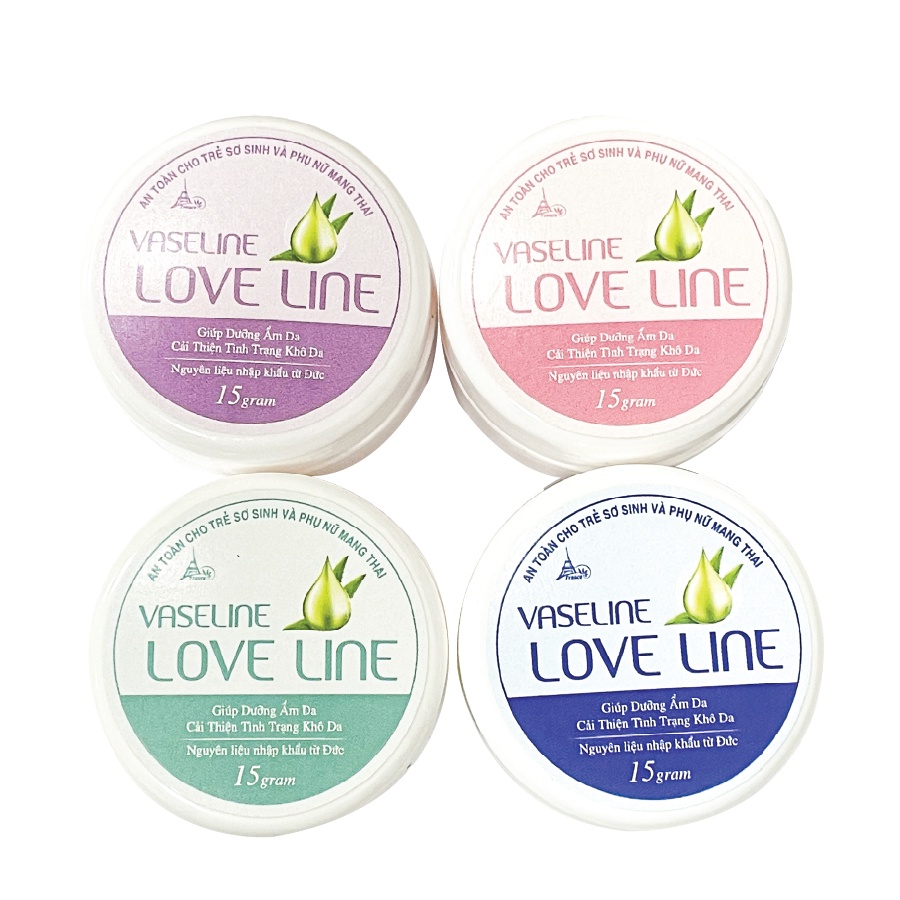 Sáp Dưỡng Môi, Làm Mềm Da Vaseline Love Line Thiên Nhiên (Hũ 15gr)- Đạt chuẩn GMP