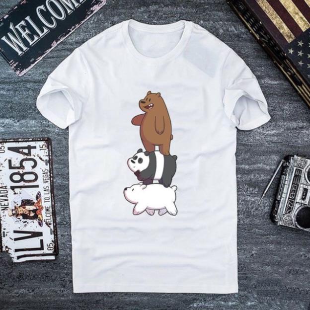 ALBUM 975 - ÁO THUN UNISEX COTTON GẤU BEAR NHIỀU MÀU