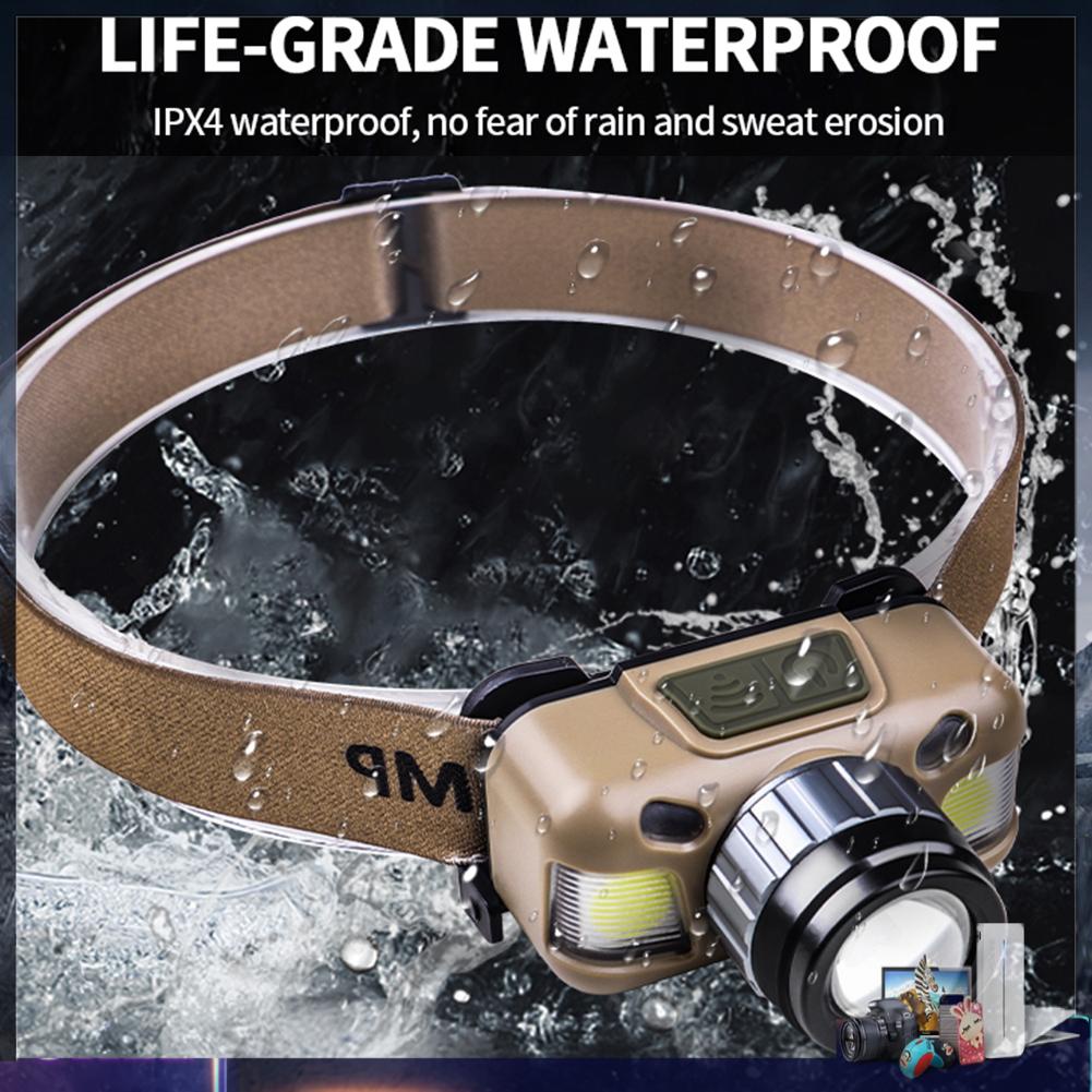 Đèn LED Đội Đầu XPE+COB Chống Thấm Nước 600lm