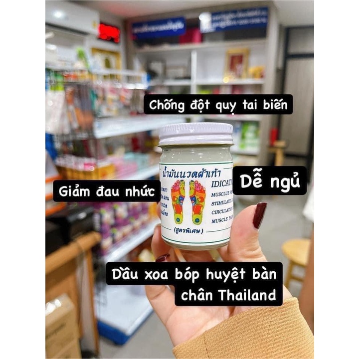 Cao Xoa Bóp Huyệt Bàn Chân, Dầu nóng, Dầu Cù Là bàn chân Massage thái lan 50gr