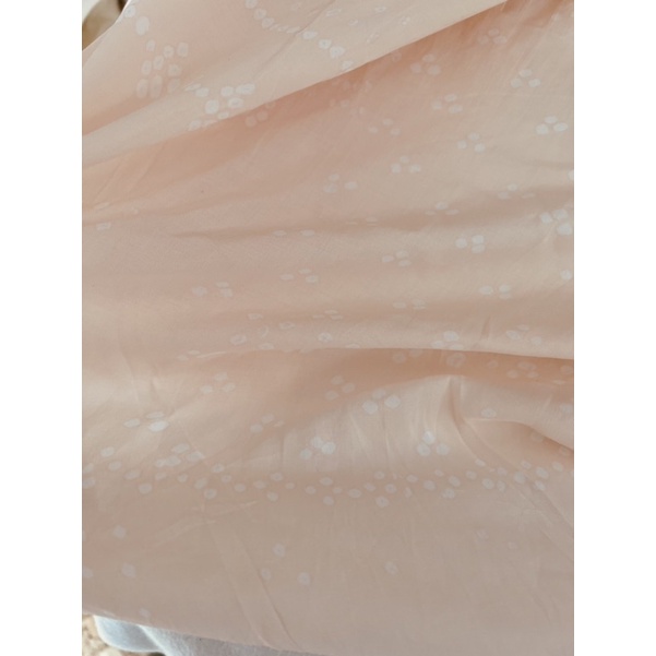 Vải lanh boi màu hồng cam