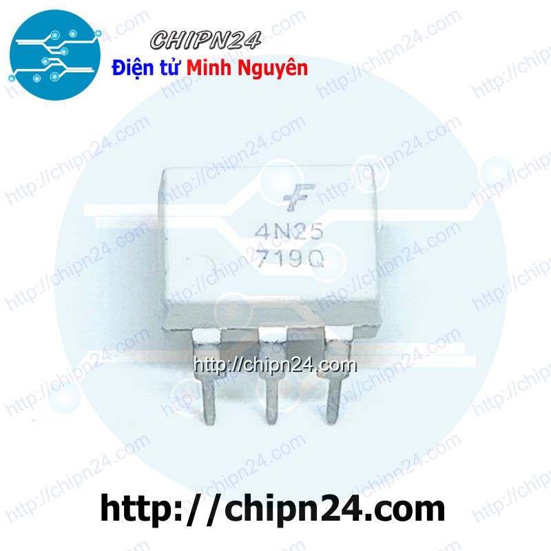 [2 CON] IC 4N25 DIP-6 Trắng (4N25M)