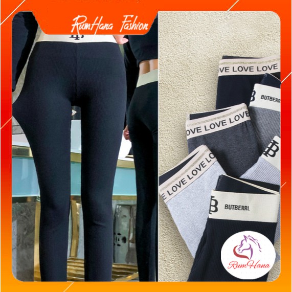 Quần Legging Len Tăm CẠP CAO GEN BỤNG Thời Trang Dày Dặn Co Giãn RumHana