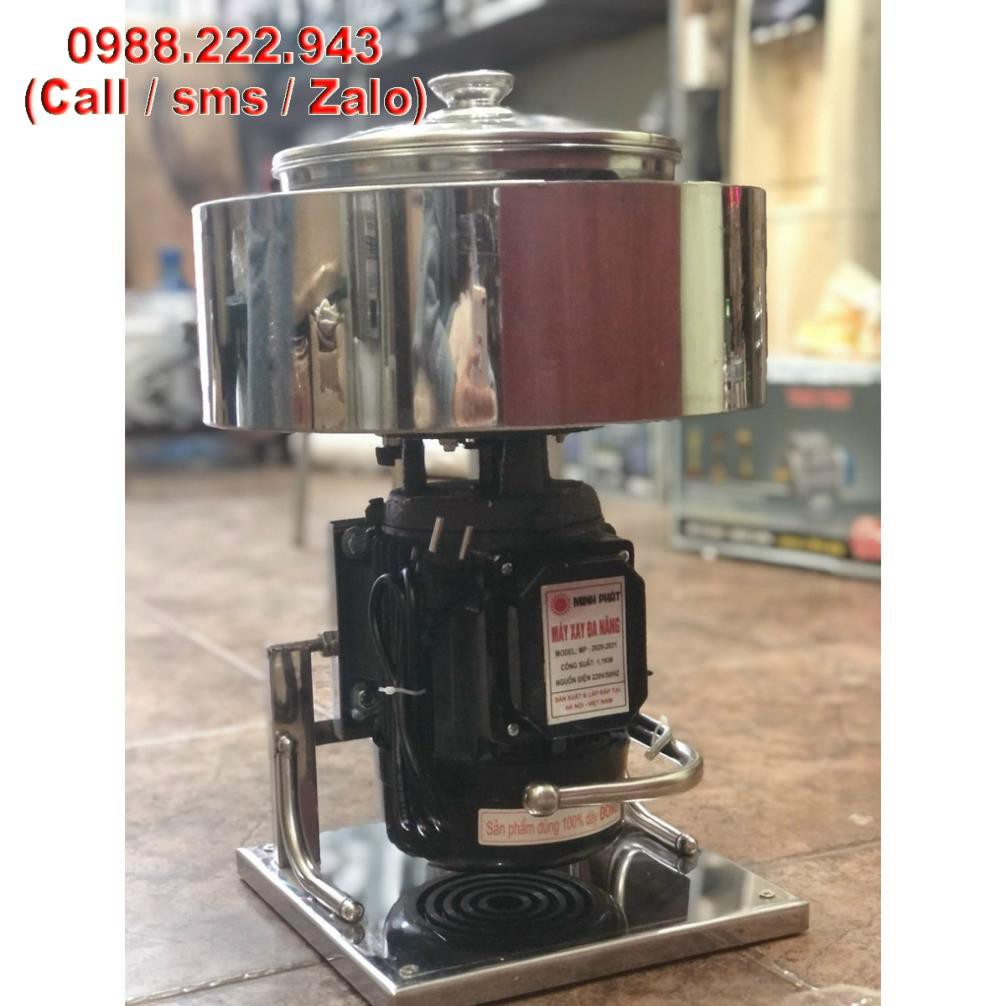 Máy Xay Giò 1.5-2KG/MẺ Có Bao Đá, Motor 1.1KW cực khỏe,tặng kèm cây đánh ruốc.