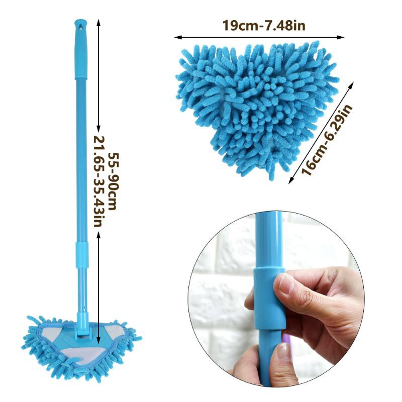 180° Bàn Chải Tam Giác Làm Sạch Trần Nhà Tùy Chỉnh Tiện Dụng