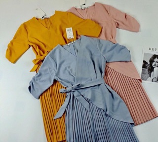 Đầm xoè dập ly sang chảnh