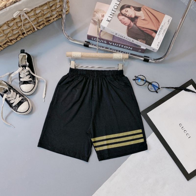 Quần Đùi Bé Trai 20_50kg coton lạnh, Quần bé trai mặc nhà mềm mát